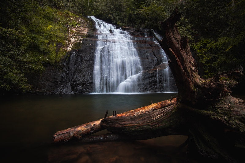 Helton Creek Falls in Summer