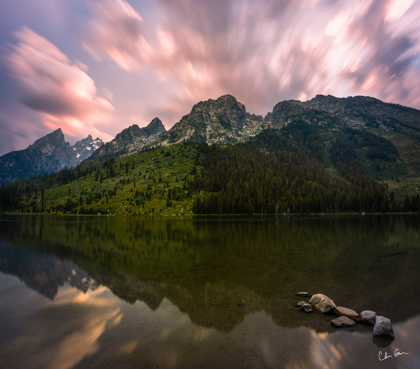 String Lake Sunset in Grand Teton National Park