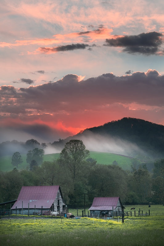 Two Old Cabins Near Blairsville