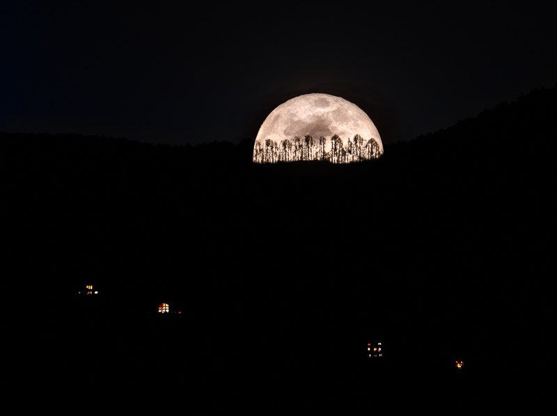 Full Moon Over the Mountains