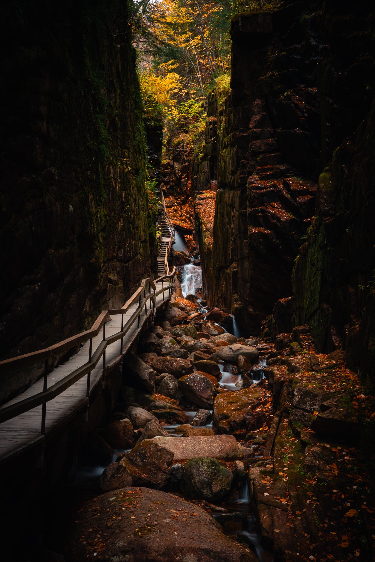 Flume Gorge in the White Mountains