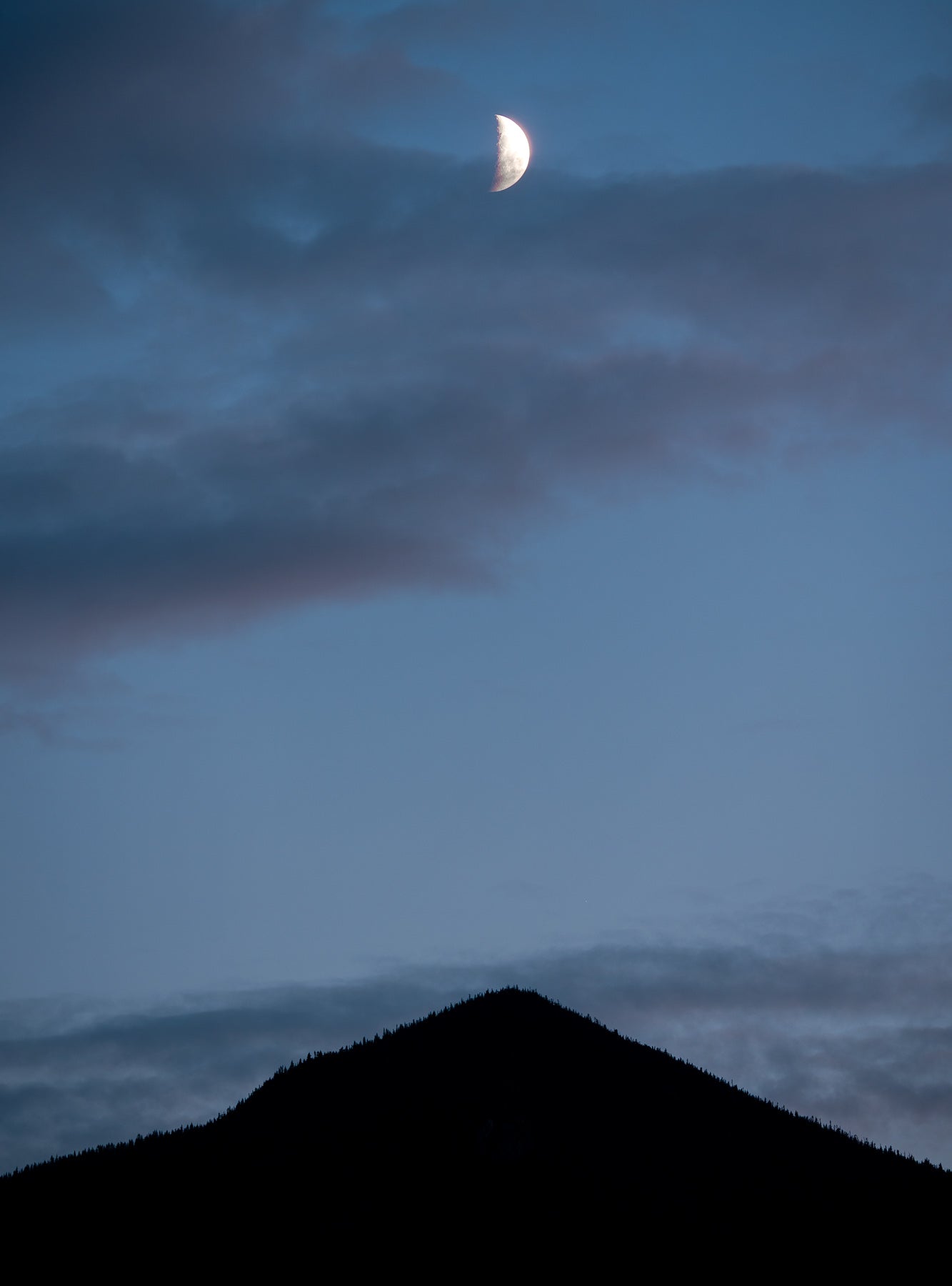 Moon Over White Mountains
