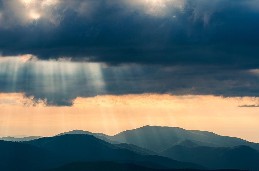 God Rays on the Ridges