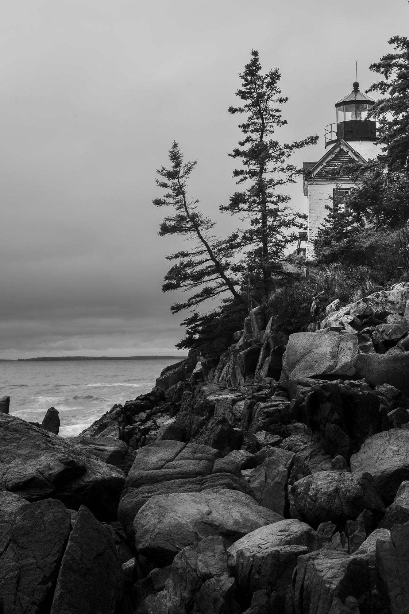 Bass Harbor Light House B&W | Acadia