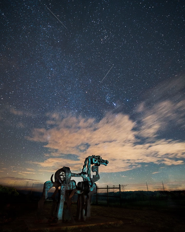 Iron Horse and Starry Sky
