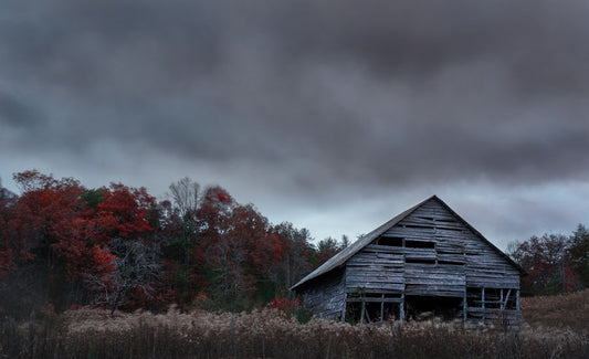 Moody Barn in the Mountains