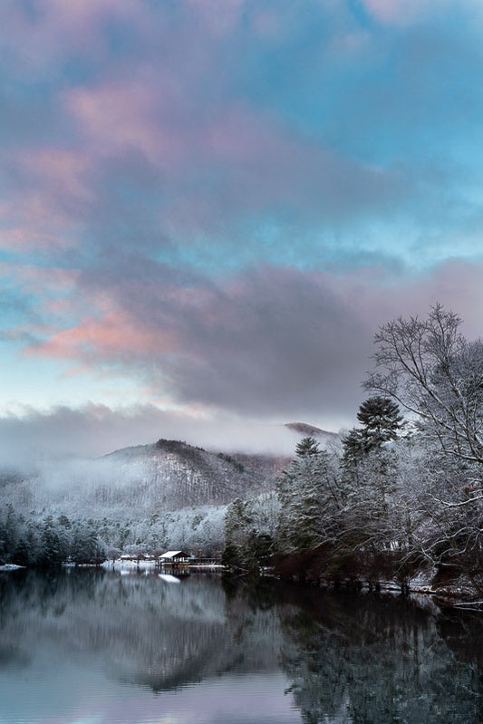 Snowy Sunrise at Vogel