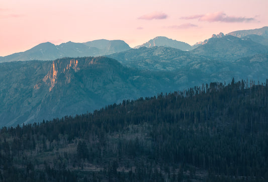 Wind River Mountain Range in Wyoming