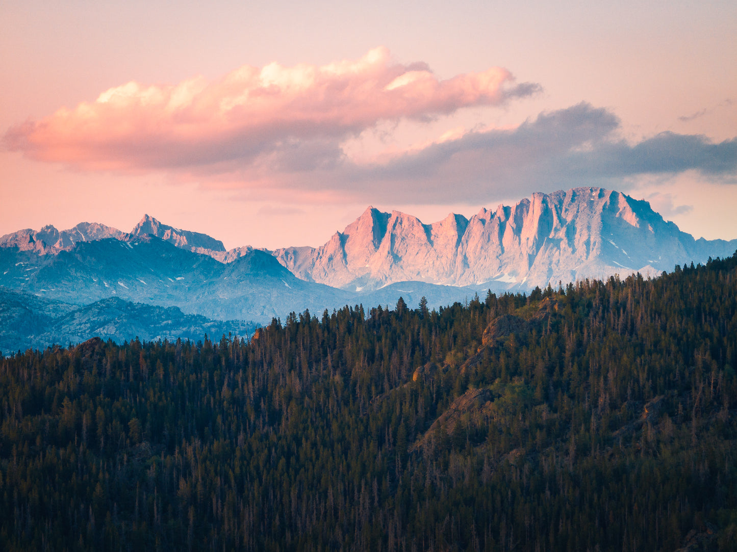 Beautiful Light in the Wind River Mountain Range