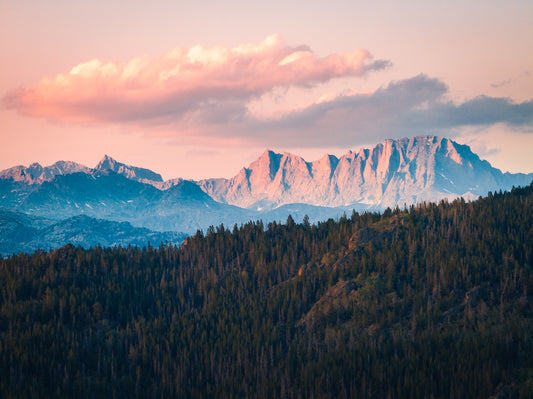 Beautiful Light in the Wind River Mountain Range