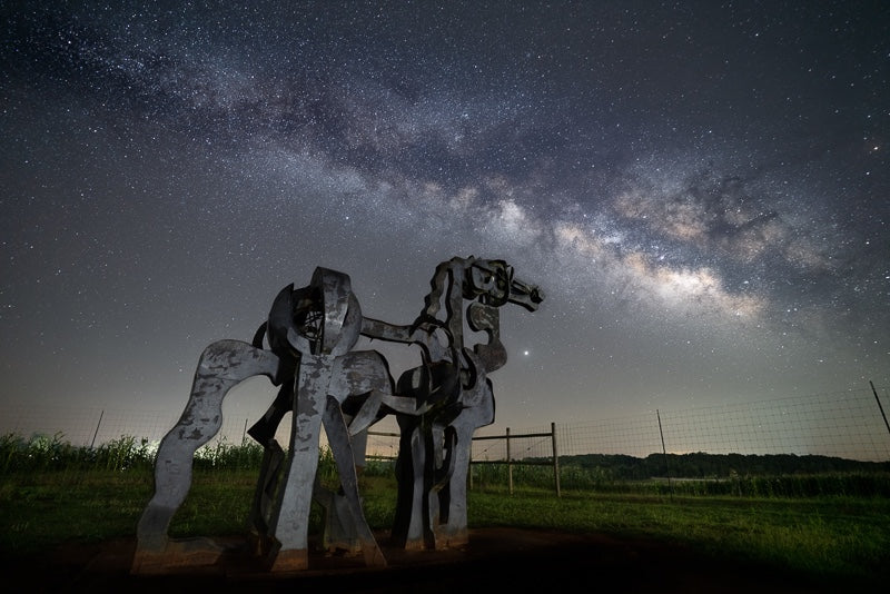 Iron Horse Under the Milky Way