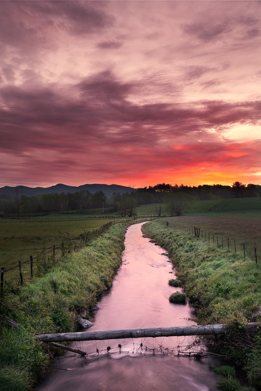Mountain Stream at Sunrise